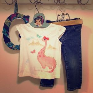 2T Gymboree Top with Cap Sleeves